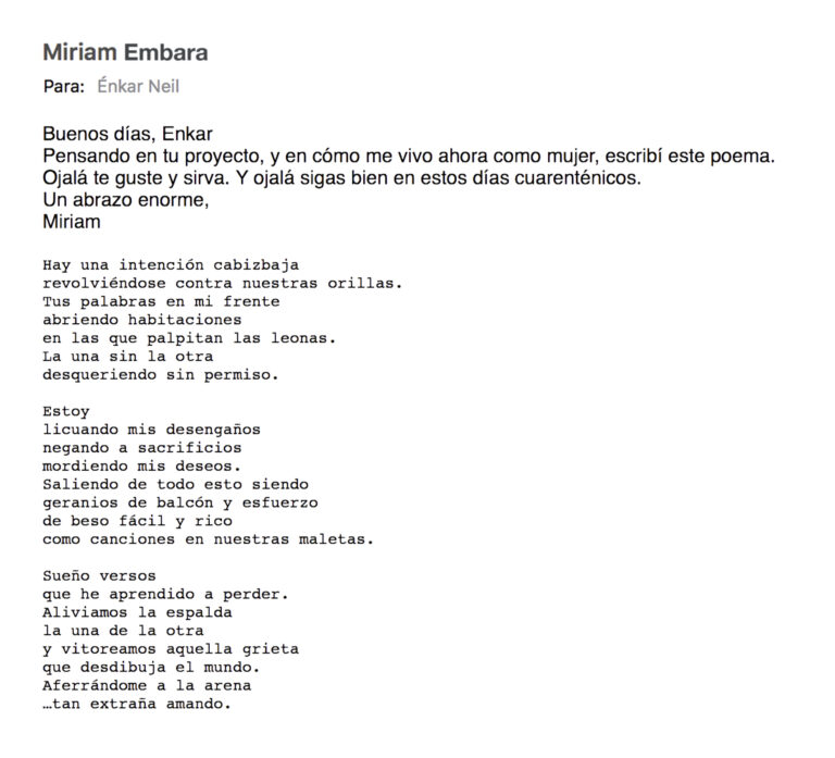en TEXT BY MIRIAM EMBARA